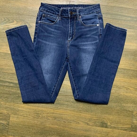 Anthropologie Articles of Society Heather High Rise Skinny Denim Jean 24 - Picture 3 of 8